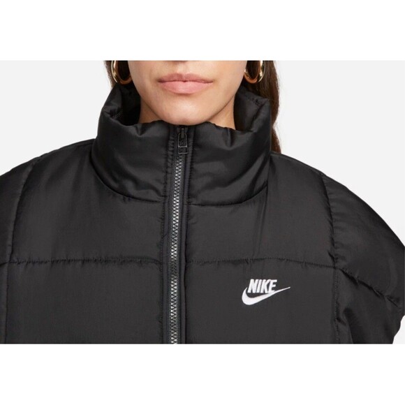 Nike Women’s Sportswear Classic Puffer Therma-FIT Loose Vest Black Size M - NEW - Picture 7 of 7